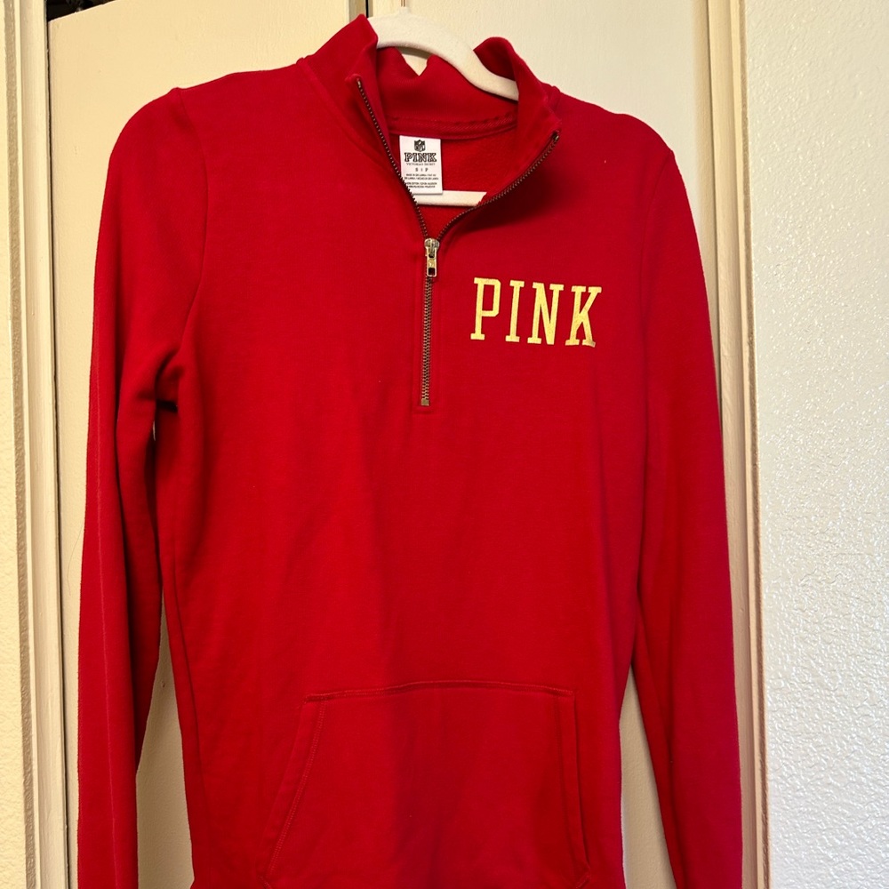 Pink 49ers quarter zip pullover 🏈